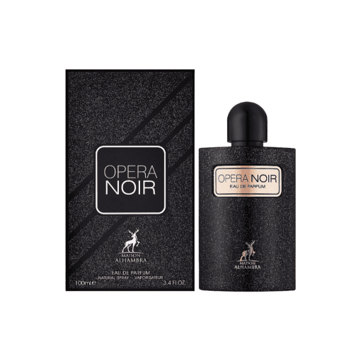 Embark on a captivating olfactory journey with Maison Alhambra Opera Noir—an enchanting floral gourmand Eau De Parfum heightened by an invigorating overdose of black coffee.