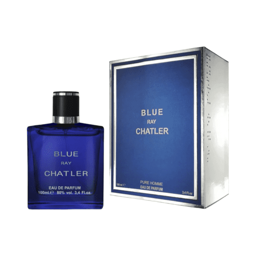 Presenting Chatler Blue Ray 100ml Eau de Parfum – a composition that unravels with invigorating aromatic freshness, seamlessly evolving into a warm and enduring embrace. Immerse yourself in the enchanting allure of this potent and refined fragrance, capturing the very essence of determination. Every spray encapsulates a journey through an aromatic landscape, imprinting a lasting mark of sophistication. Elevate your presence with Blue Ray – a fragrance that echoes strength and purpose.