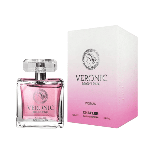 Introducing Chatler Veronic Bright Pink Woman, a captivating fragrance inspired by Bright Crystal. Infused with joy and elegance, this vibrant scent opens with a citrusy burst of orange, mandarin, orange blossom, and bergamot, offering a refreshing introduction. The heart of the fragrance unfolds a lush bouquet featuring mimosa, jasmine, Turkish rose, and ylang-ylang for added depth and sophistication.