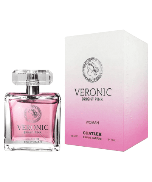 Introducing Chatler Veronic Bright Pink Woman, a captivating fragrance inspired by Bright Crystal. Infused with joy and elegance, this vibrant scent opens with a citrusy burst of orange, mandarin, orange blossom, and bergamot, offering a refreshing introduction. The heart of the fragrance unfolds a lush bouquet featuring mimosa, jasmine, Turkish rose, and ylang-ylang for added depth and sophistication.