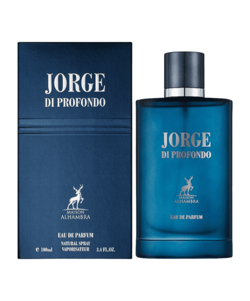 Embark on an exquisite olfactory journey with Maison Alhambra's JORGE DI PROFONDO EDP 100ML—a fragrance that celebrates the modern man's confidence and sophistication. This meticulously crafted Eau de Parfum unveils a symphony of rich woody and citrus notes, starting with a refreshing burst of bergamot and lemon. As the fragrance evolves, the harmonious blend of lavender and patchouli adds depth and complexity, while the base notes of cedarwood and amber provide a lasting, earthy undertone. JORGE DI PROFONDO is more than a fragrance; it's a bold statement of refined taste, a must-have in every gentleman's collection. Immerse yourself in the luxurious boldness of JORGE DI PROFONDO and let it become an integral part of your unique identity.