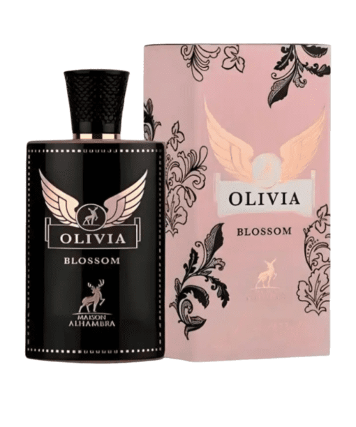 Embark on a fragrant journey with MAISON ALHAMBRA Olivia Blossom—a floral symphony that opens with Damask Rose and Pink Pepper, followed by refreshing Pear, Sorbet, and Black Currant heart notes. The warm and sensual base notes of Vanilla, Salt, Cashmere, and Patchouli leave a lasting impression. Olivia Blossom Perfume by Maison Alhambra/Lattafa is an ode to femininity and elegance, inviting you to embrace its captivating charm and make an enduring mark wherever your journey takes you.