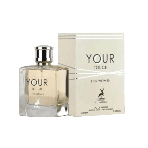 Immerse yourself in the enchanting world of Maison Alhambra's Your Touch—a meticulously crafted Eau De Parfum for women. This exquisite fragrance is a harmonious fusion of sophisticated notes, including Vanilla and Amber Wood, seamlessly interwoven with the freshness of Raspberry and the zest of Lemon.