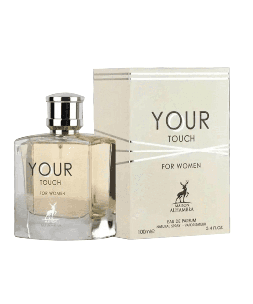 Immerse yourself in the enchanting world of Maison Alhambra's Your Touch—a meticulously crafted Eau De Parfum for women. This exquisite fragrance is a harmonious fusion of sophisticated notes, including Vanilla and Amber Wood, seamlessly interwoven with the freshness of Raspberry and the zest of Lemon.