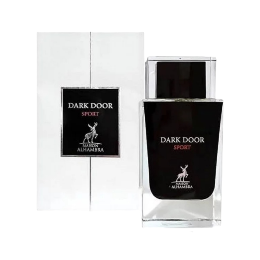 Discover Dark Door Sport by Maison Alhambra—a vibrant blend of citrus, spice, and herbs.