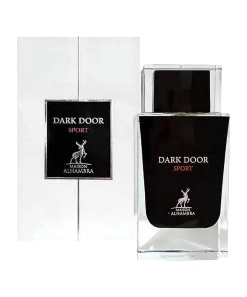 Discover Dark Door Sport by Maison Alhambra—a vibrant blend of citrus, spice, and herbs.