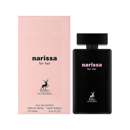 Embrace the captivating allure of Narissa for Her by Maison Alhambra—a scent of elegance and sophistication.