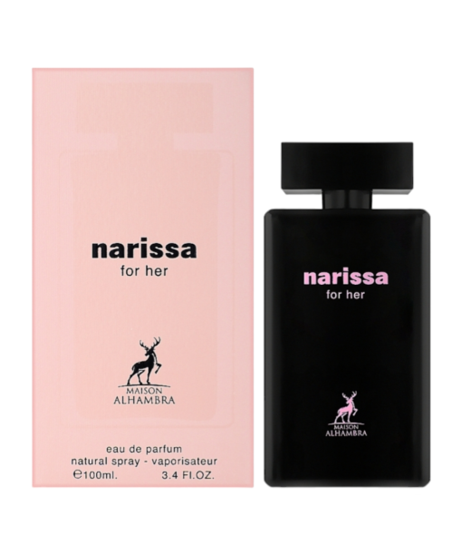 Embrace the captivating allure of Narissa for Her by Maison Alhambra—a scent of elegance and sophistication.