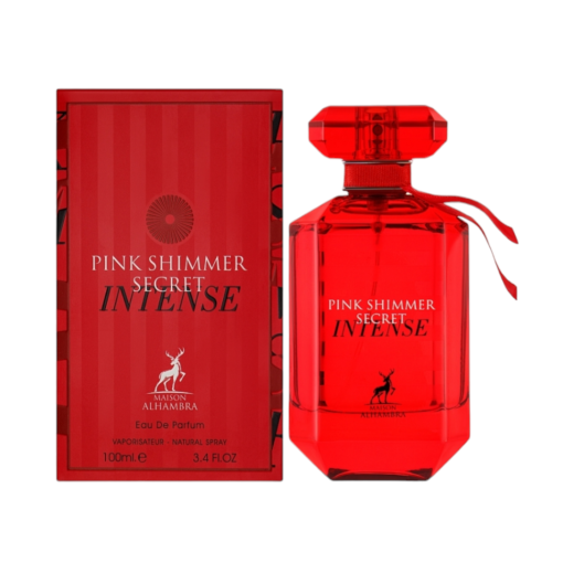 Discover the enchanting allure of Pink Shimmer Secret Intense by Maison Alhambra.