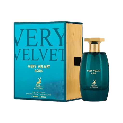 Discover Very Velvet Aqua by Maison Alhambra—a fresh floral fragrance with bergamot, neroli, and cedar.